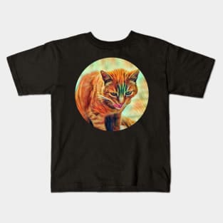 Amusing floppy cat Kids T-Shirt